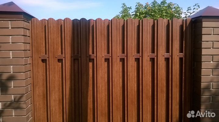 Штакетник металлический с производства