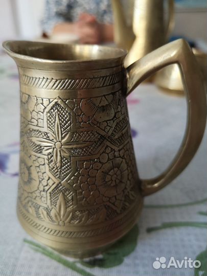 Набор посуды латунь