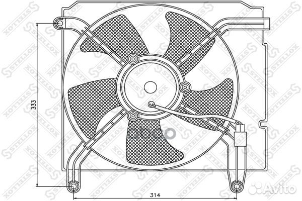 29-99251-SX вентилятор охлаждения Daewoo Lanos