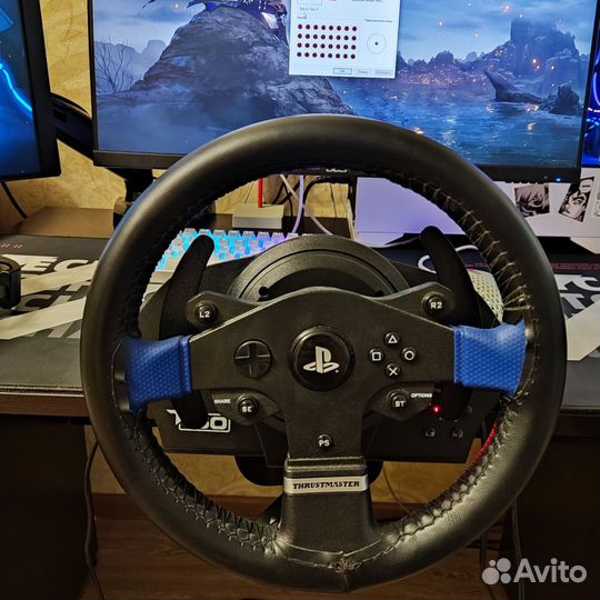Игровой руль Thrustmaster T150 Pro + кпп zshifter