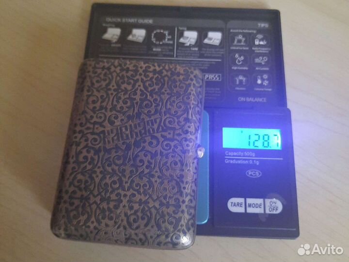 Портсигар серебряный