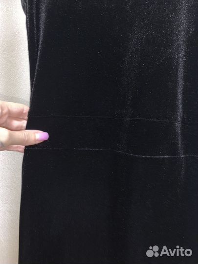 Платье бархатное