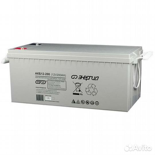 Энергия акб 12-200 Е0201-0018 аккумулятор