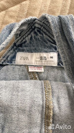 Джинсовый комбинезон zara 86