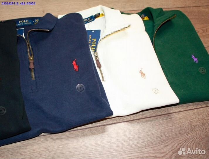 Polo Ralph Lauren джемпер зеленый полузамок (Арт.34762)