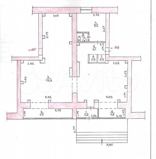 Свободного назначения, 107 м²