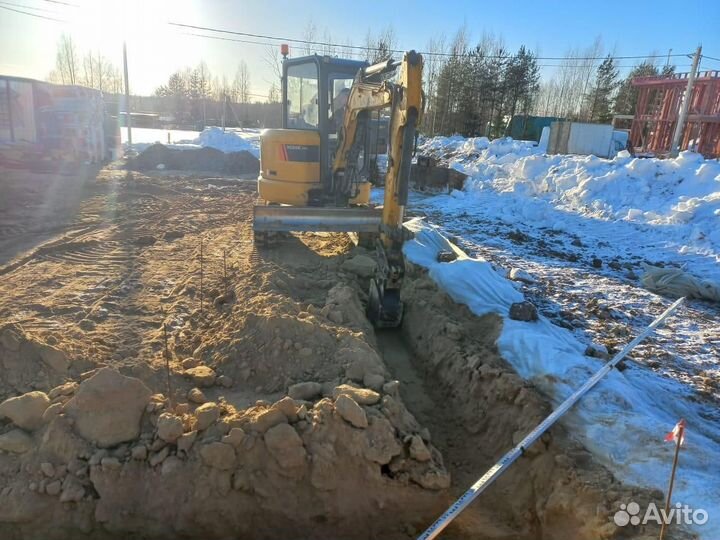 Аренда услуги мини экскаватора