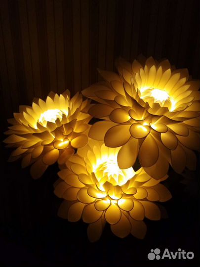 Ростовые цветы светильники