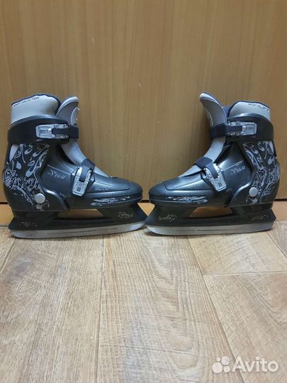 Коньки ледовые раздвижные 34-37