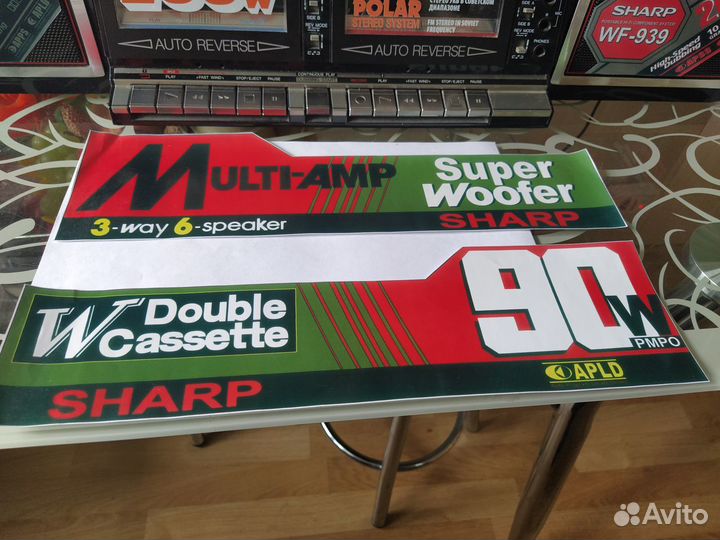 Наклейки на sharp GF-777 GF-999 GF-909 AC/DC