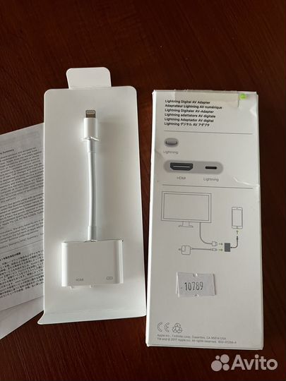 Адаптер apple lightning hdmi / USB-C оригинал