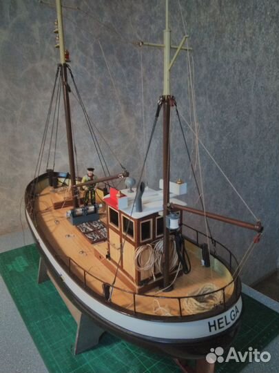 Модель копия рыболовного судна