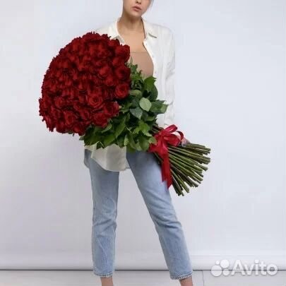 Метровые розы букеты