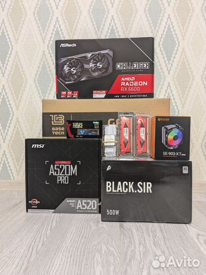 Новый Ryzen 5500 + RX6600 RTX3060 RTX4060