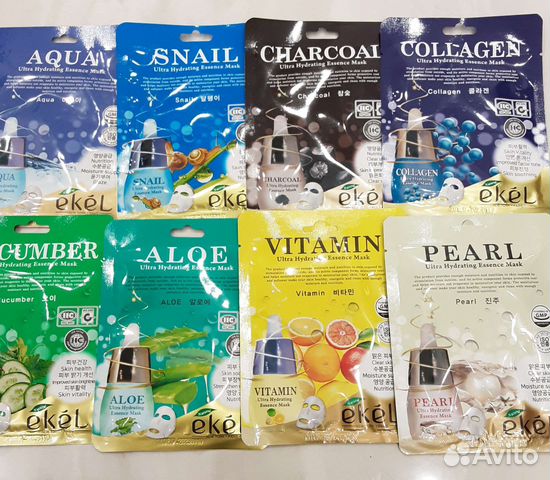 Маска тканевая Ekel, FarmStay, Jigott хлопок Корея