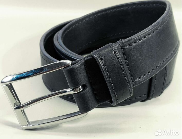 Мужской кожаный ремень ручной работы