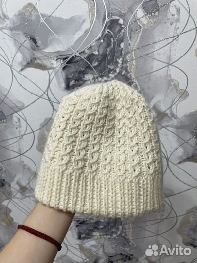 Шапка женская вязаная ручная работа