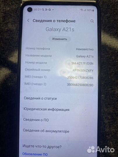 Samsung Galaxy A21s, 4/32 ГБ