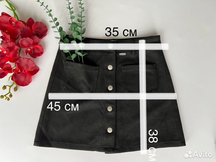 Юбка женская под замшу jennyfer 44 S