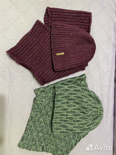 Комплект шапка и снуд женский