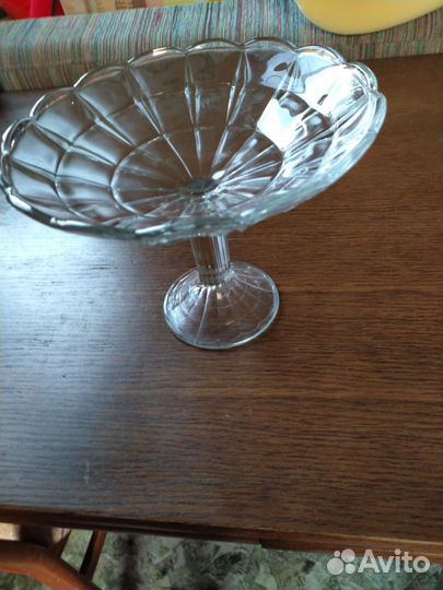 Ваза для фруктов на ножке СССР