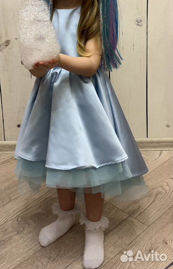 Пышное платье acoola для девочки со шлейфом 110