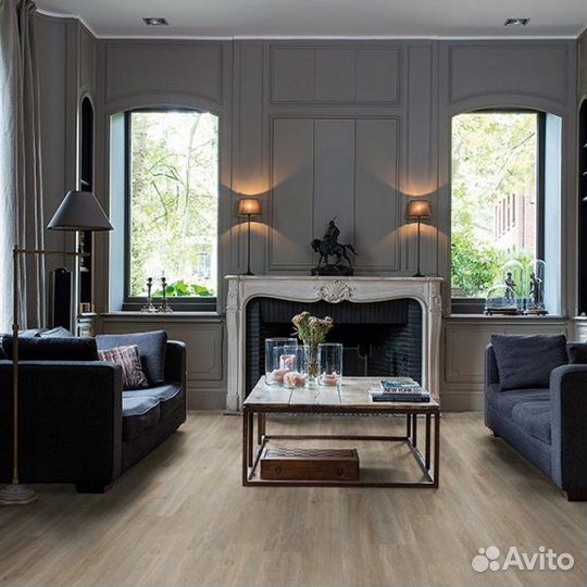 Пвх-плитка Quick-Step Livyn Серо-бурый шелковый