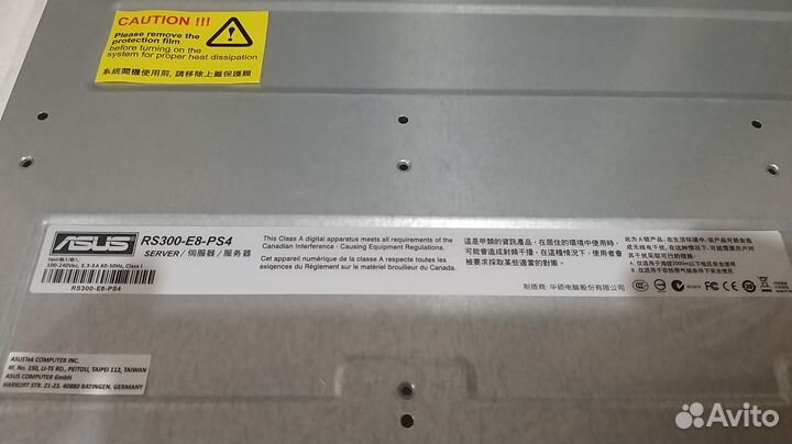 Серверные платформы Asus RS300-E8-PS4, сервер