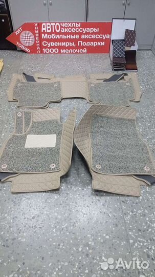 3d коврики из экокожи. Таёта ланд Крузер