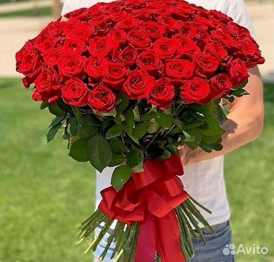 Розы высокие Доставка цветов