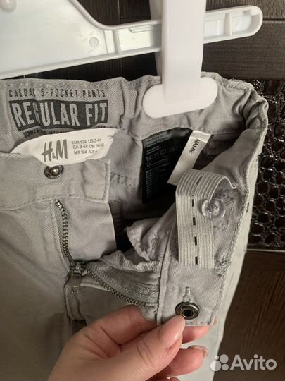 Брюки-джинсы H&M, рост 104