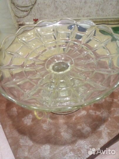 Ваза для фруктов на ножке СССР