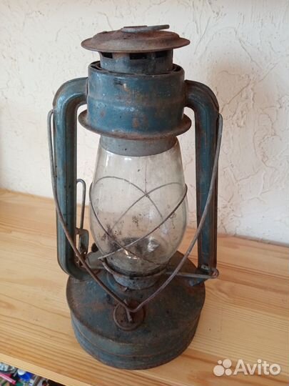 Старинная керосиновая лампа, летучая мышь. Лот 3
