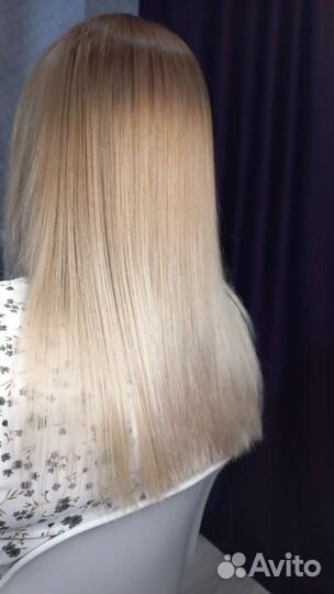 Кератиновое выпрямление волос