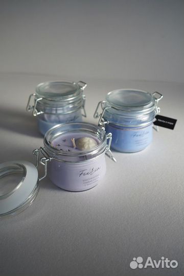 Ароматическая свеча ручной работы в банке