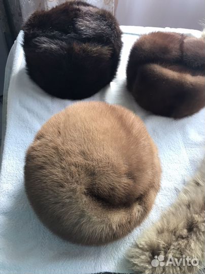 Шапка ушанка норковая женская