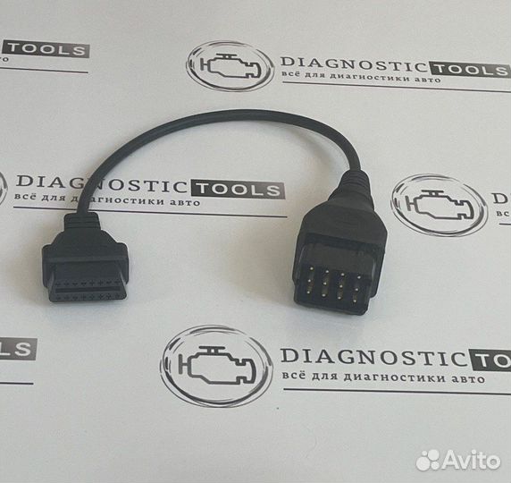 Диагностический переходник газ 12 pin/16 pin OBD2