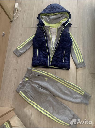 Спортивный костюм из 4-х вещей adidas оригинал 116