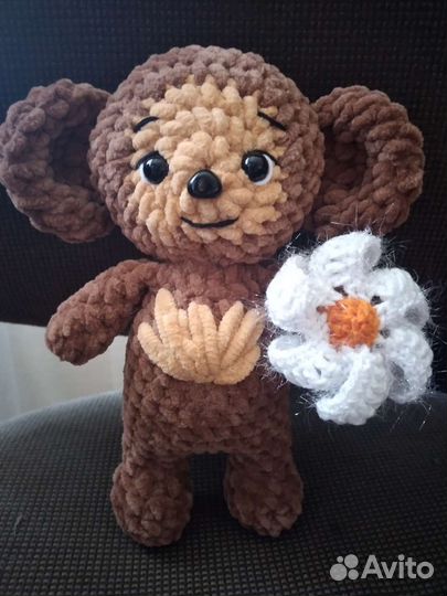 Чебурашка вязаная игрушка