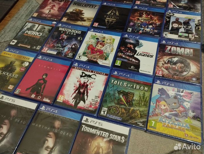 Игры в заводской упаковке ps4, ps5