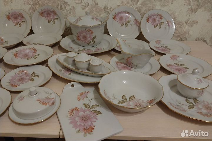 Сервиз столовый 31 предмет, новый, Дулево