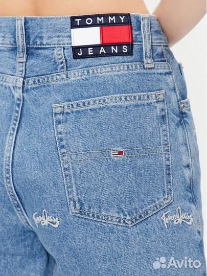 Шорты джинсовые женские Tommy Jeans MomDenimShort