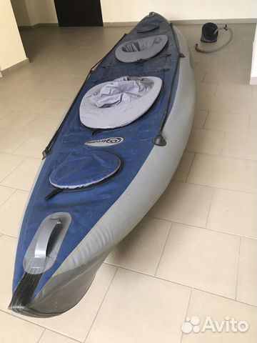 Байдарка Хатанга 2 travel, комплект с веслами