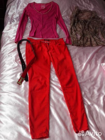 Джинсы инсити29р+блузка,кофта44-46