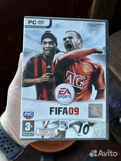 FIFA 09 диск с комьютерной игрой лицензионный