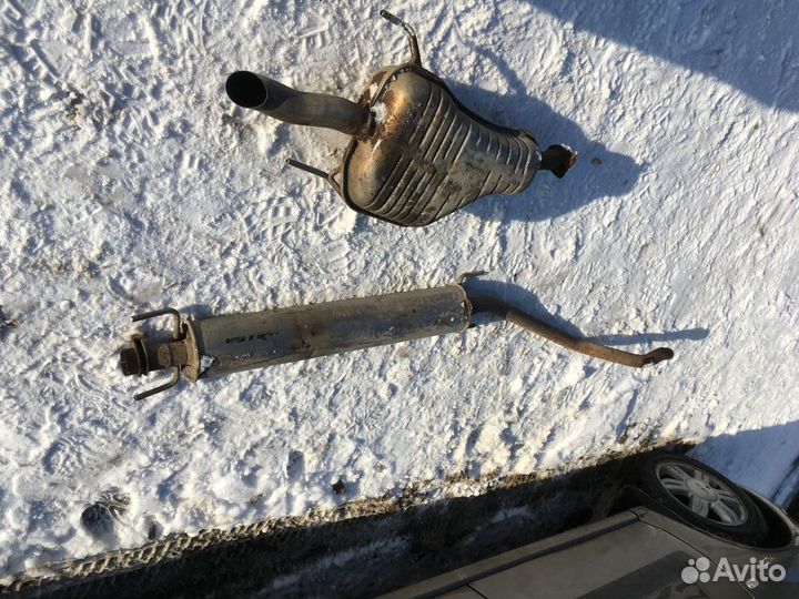 Глушитель Средняя Задняя часть Опель Астра Н седан