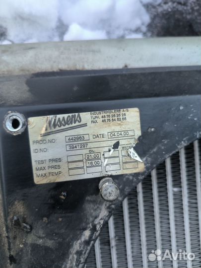 Радиатор nissens 3941297 охлаждения гидравлики
