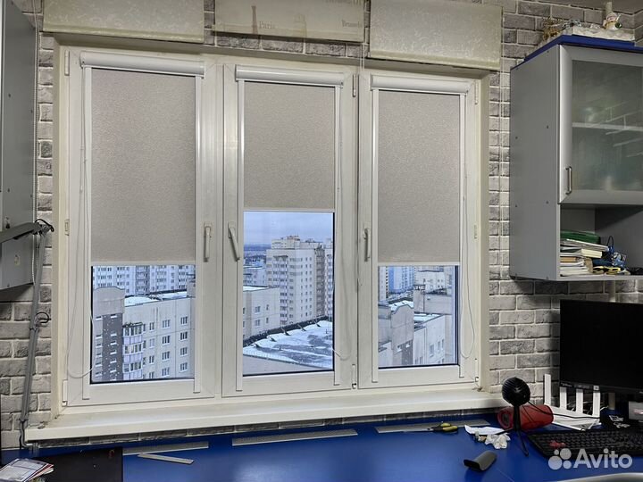 Рулонные шторы без сверления