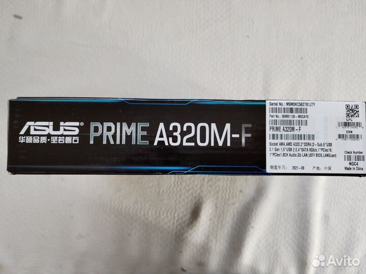 Материнская плата asus A320M-F