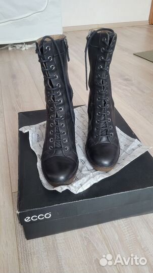 Ботильоны женские Ecco кожа, полусапоги 41 размер